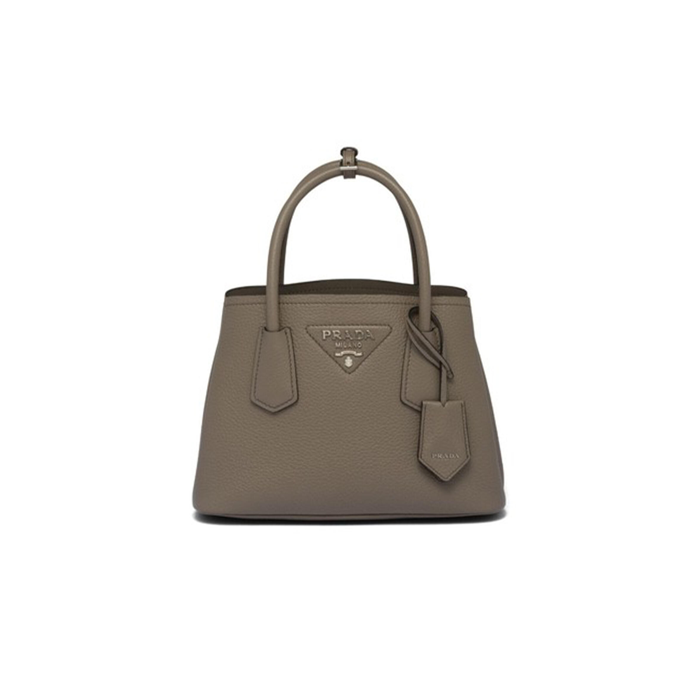 PRADA VITELLO DAINO SOFT MINI DOUBLE BAG 1BG443 (25*18.5*12.5cm) 